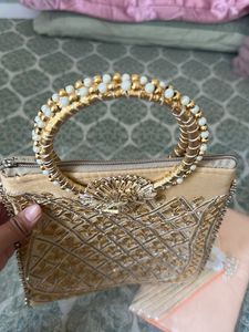 Combo of 2- Elegant Ethnic Bag &amp; Potli Clutch