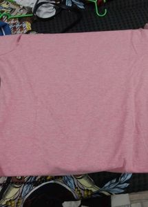 Pink long tshirt kurta
