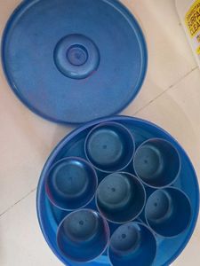 Blue Plastic Food Container