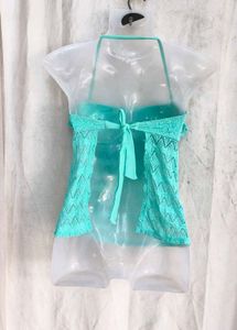 Aqua Lace Bikini Top