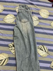 Vintage Wash Wide Leg Jeans