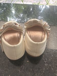 imported Cute White Floral Mary Jane Shoes