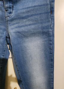 ONLY Blue Faded Skinny Jeans