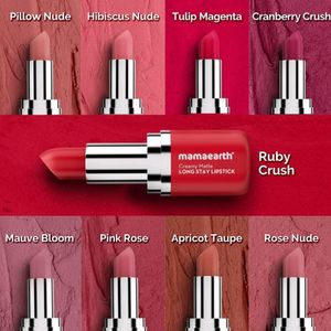 Mamaearth Creamy Matte Lipstick Hibiscus Nude
