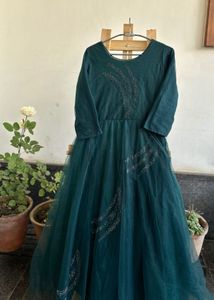 Net Embellished ethnic gown