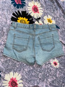 Light Wash Denim Shorts