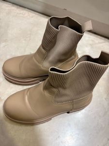 Stylish Beige Ankle Boots
