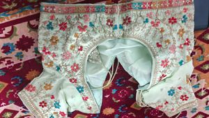 Embroidered Mint Green Blouse