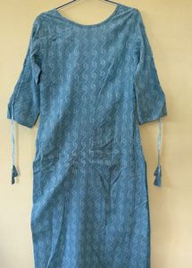 JANASYA Green Kurta (without pants) | Size XS