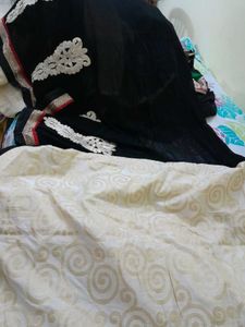 Elegant Black Designer Saree