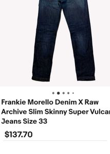 (2000's Y2K FASHION)Frankie Morello Denim Jeans