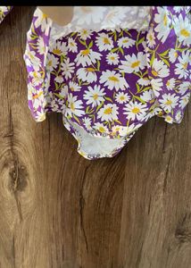 Floral Baby Bodysuit Dress