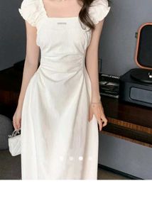 Elegant White Midi Dress