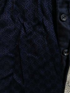 Men's Navy Blue Kurta
