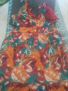 Vibrant Floral Print Kurta