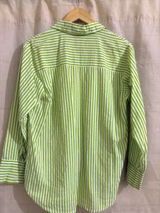 Lime striped shirt