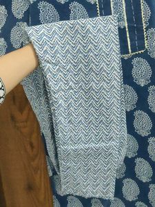 Blue Paisley Print Kurta Set💙🌸