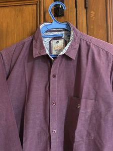 Men's Purple Long Sleeve Shirt