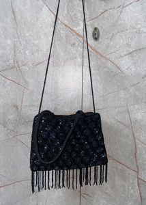 Sets of 2 Embellished Crystal Wave Embroidery Bag