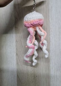 Crochet Jellyfish Keychain