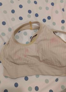 Comfortable Ribbed Front-Button Bra