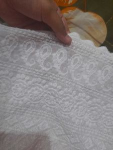 WHITE CHIKANKARI PLAZO(NEW)