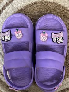 Cute Purple Clogs with Charms