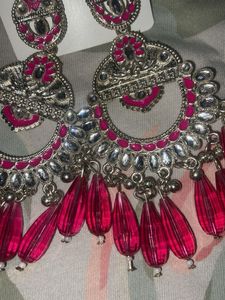 Beautiful Pink Dangle Earrings
