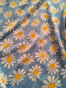 Blue Daisy Print T-Shirt
