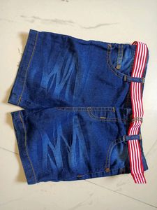 Jeans Type Cotton Material Short Pant For 2 To 3 Yr Old Baby Boy.