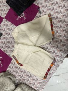 Bohemian Style Cream Shorts