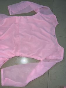Elegant Pink Anarkali Gown