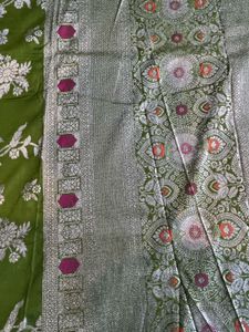Stunning Green Silk Saree