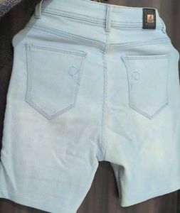 Light Wash Denim Shorts