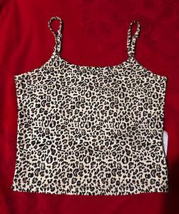 Leopard Print Spaghetti Strap Top