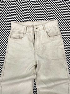 Beige Denim Pants