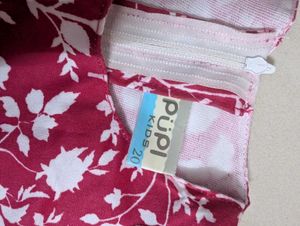 Cute Floral Print Girl's Dress