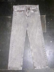 ESSENTIALS Premium grey baggy denim jeans