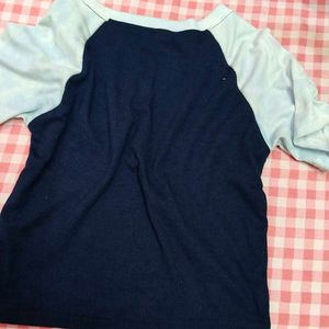 Cute Star Print Raglan Tee
