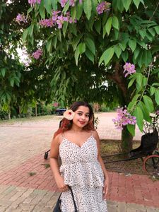 Chic Vintage style Polka Dot Ruffle Dress🤍