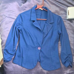 Lowest Prices_stylish Blue Blazer for Women