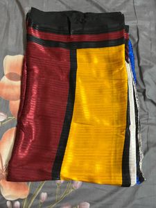 Elegant Striped Saree