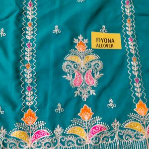 party wear Allover Unstitched Suit Dress Material