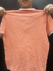 kids Peach Polo T-Shirt