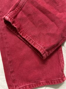Topshop Red Mom Jeans