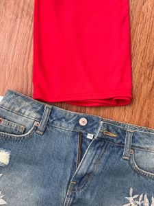 Red Halter Neck Top