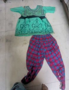 Embroidered Kurta with Dhoti Pants Gujrati style