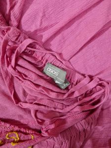 Pink Tassel Maxi Dress