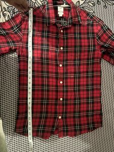 Classic Red &amp; Black Plaid Flannel Shirt