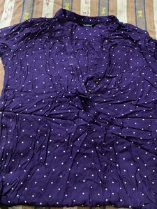 Purple Polka Dot top